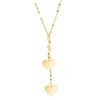 Thumbnail Image 1 of Made in Italy Double Heart Mirror Lariat Necklace in 10K Gold