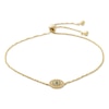 Thumbnail Image 0 of Multi-Color Cubic Zirconia Evil Eye Bolo Bracelet in 10K Gold - 9.5"