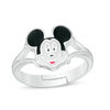 Child's ©Disney Mickey Mouse Enamel Adjustable Ring in Sterling Silver - Size 4