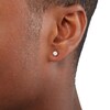 Thumbnail Image 2 of 5.0mm Cubic Zirconia Solitaire Stud Piercing Earrings in 14K Solid White Gold