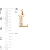 Thumbnail Image 4 of Cubic Zirconia "L" Initial Necklace Charm in 10K Solid Gold