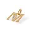 Thumbnail Image 1 of Cubic Zirconia Initial "M" Charm in 10K Solid Gold