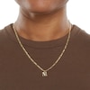 Thumbnail Image 3 of Cubic Zirconia Initial "M" Charm in 10K Solid Gold