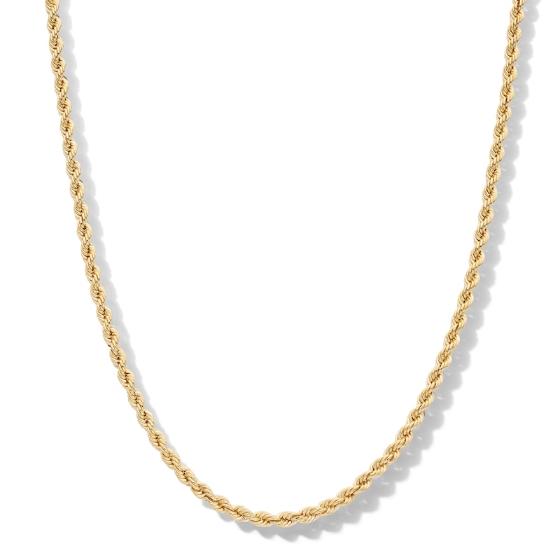 10K Hollow Gold Rope Chain - 20"