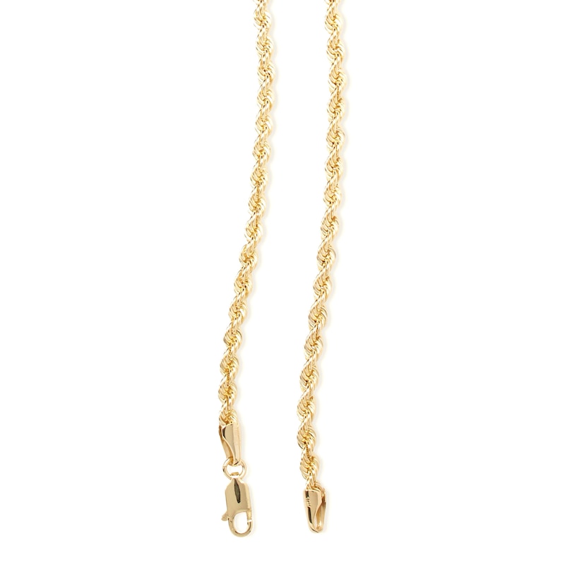 10K Hollow Gold Rope Chain - 22"