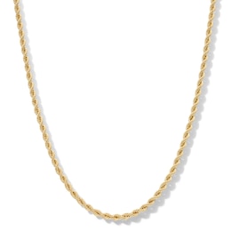 10K Hollow Gold Rope Chain - 24"