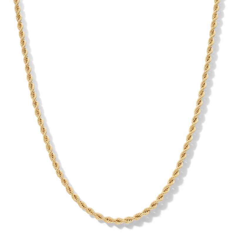 10K Hollow Gold Rope Chain - 24"