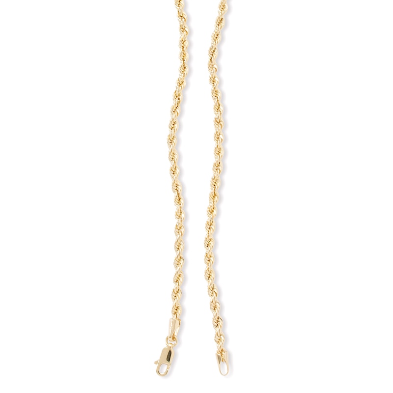 10K Hollow Gold Rope Chain - 24"