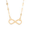 Thumbnail Image 1 of Made in Italy Infinity Choker Necklace in 10K Gold - 16"