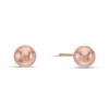 Thumbnail Image 1 of 6mm Ball Stud Earrings in 14K Rose Gold