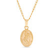 Thumbnail Image 0 of Child's Saint Christopher Pendant in Brass with 14K Gold Fill - 15"
