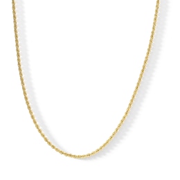 10K Hollow Gold Rope Chain - 16"