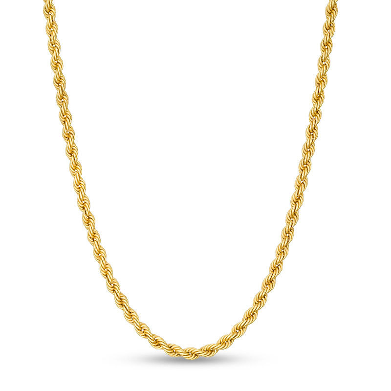 014 Gauge Rope Chain Necklace in 10K 