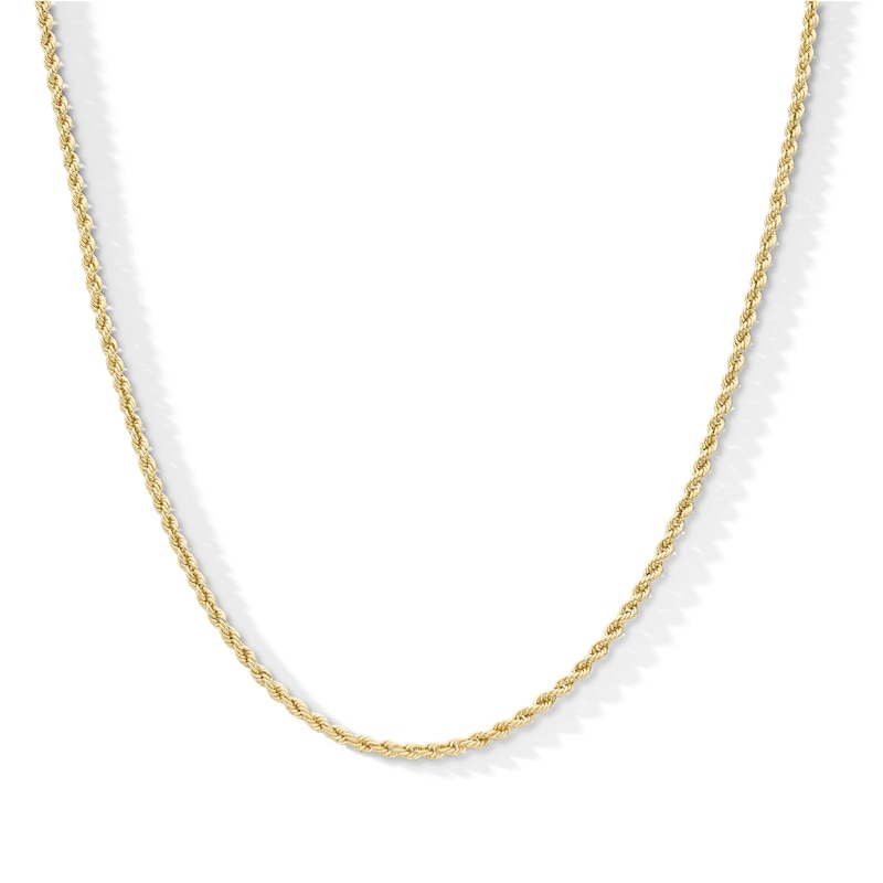 10K Hollow Gold Rope Chain - 20"