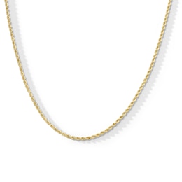10K Hollow Gold Rope Chain - 24"