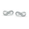 Thumbnail Image 0 of Diamond Accent Infinity Stud Earrings in Sterling Silver