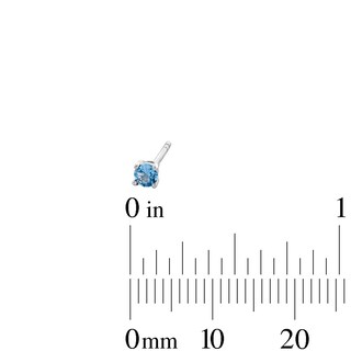 Child's 3mm Cubic Zirconia Stud Earrings Set in Sterling Silver