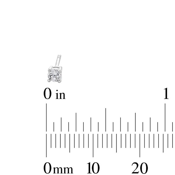 Child's 3mm Cubic Zirconia Stud Earrings Set in Sterling Silver