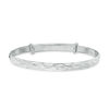 Thumbnail Image 1 of Child's Diamond-Cut Adjustable Bangle in Sterling Silver - 5.5"