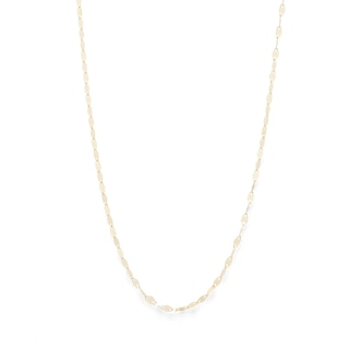 Made in Italy Mirror Chain Choker Necklace in 10K Gold - 16"