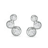 Thumbnail Image 0 of Cubic Zirconia Bubble Stud Earrings in Sterling Silver