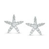 Thumbnail Image 1 of Cubic Zirconia Starfish Stud Earrings in Sterling silver