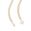 Thumbnail Image 4 of 10K Hollow Gold Diamond-Cut Birdseye Curb Chain - 18"