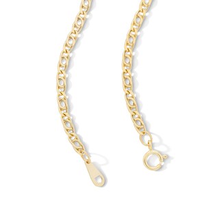 10K Hollow Gold Diamond-Cut Birdseye Curb Chain