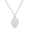 Hamsa Filigree Pendant in Sterling Silver