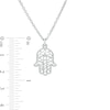 Hamsa Filigree Pendant in Sterling Silver