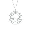 Thumbnail Image 1 of Diamond-Cut Multi-Circle Pendant in Sterling Silver