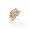 Thumbnail Image 2 of 1/6 CT. T.W. Composite Diamond Square Nugget Ring in Sterling Silver with 14K Gold Plate