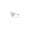 Thumbnail Image 0 of 14K Solid Gold CZ Heart Nose Stud - 22G