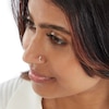 Thumbnail Image 2 of 14K Solid Gold CZ Triple Star L-Shape Nose Stud - 24G