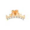 Thumbnail Image 1 of 019 Gauge Cubic Zirconia Spiked Cartilage Barbell in 14K Gold