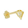Thumbnail Image 1 of 019 Gauge Cubic Zirconia Diamond Cutout Cartilage Barbell in 14K Gold