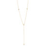 Thumbnail Image 1 of Made in Italy 3.2mm Cubic Zirconia Station "Y" Necklace in 10K Solid Gold - 19.75"