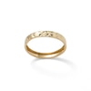 Thumbnail Image 1 of Made in Italy  Diamond-Cut "X" Band in 10K Hollow Sheet Gold - Size 8