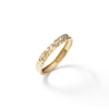 Thumbnail Image 2 of Made in Italy  Diamond-Cut "X" Band in 10K Hollow Sheet Gold - Size 8