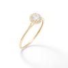 4mm Cubic Zirconia Frame Stackable Ring in 10K Gold