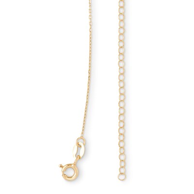 Made in Italy 3.5mm Bezel-Set Cubic Zirconia Station Necklace in 10K Solid Gold - 16"