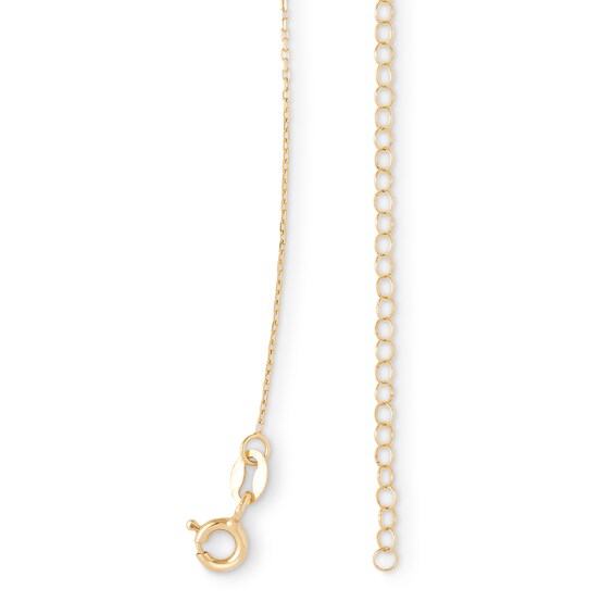 Made in Italy 3.5mm Bezel-Set Cubic Zirconia Station Necklace in 10K Solid Gold - 16"