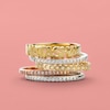 Cubic Zirconia Geometric Stackable Ring in 10K Gold - Size 7