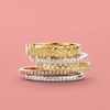 Cubic Zirconia Geometric Stackable Ring in 10K Gold - Size 7