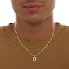 Thumbnail Image 3 of Cubic Zirconia "D" Initial Necklace Charm in 10K Solid Gold