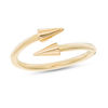 Bypass Double Spike Stackable Ring in 10K Gold - Size 7