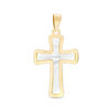 Thumbnail Image 1 of Mother-of-Pearl Cross Charm in 10K Gold