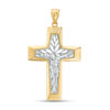 Thumbnail Image 0 of Crucifix Cross Charm in 10K Two-Tone Gold
