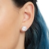 Thumbnail Image 3 of 14K Gold CZ Square-Cut Solitaire Studs
