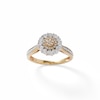 Thumbnail Image 1 of 1/10 CT. T.W. Diamond Flower Frame Ring in 10K Gold